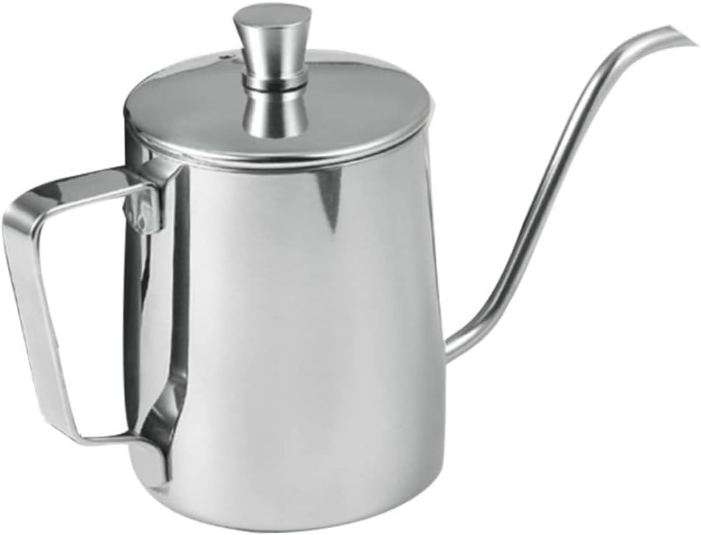 Artibetter Stainless Steel Coffee Pot Mini Kettle Lid Easy Clean High-temperature Resistant Material Sleek Design
