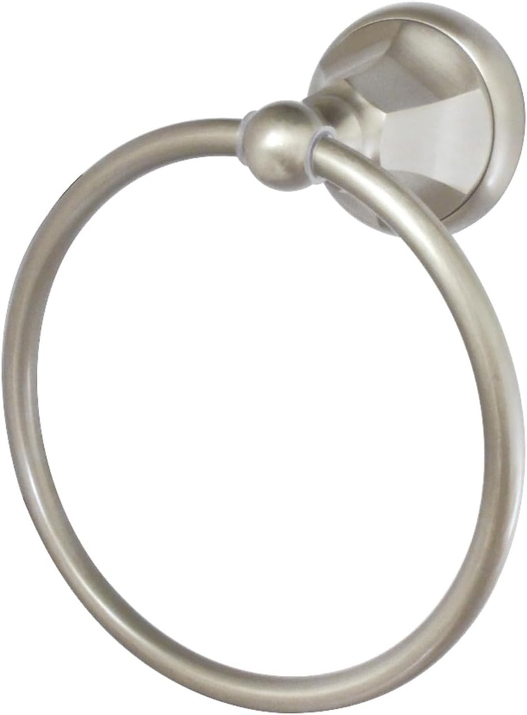 Kingston Brass BA4814SN Metropolitan Towel-Ring, Satin Nickel, 6 Inch