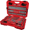 CRAFTSMAN Tool Set, 189 Piece Mechanics Tool Set, 1/4 ,3/8and 1/2 Inch Drive Socket Wrench Set with Thinner Ratchet, Steel 6 and 12point Sockets, Wrenches, Hex Keys and Specialty Bits (CMMT12134)