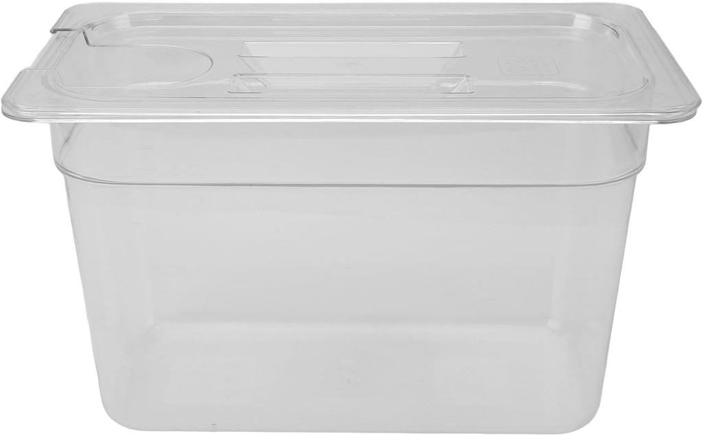 Pilipane Clear Slow Cooking Container Transparent Large Capacity 6.9L Low Temperature Slow Cooker Storage Case for Kitchen ABS Plastic
