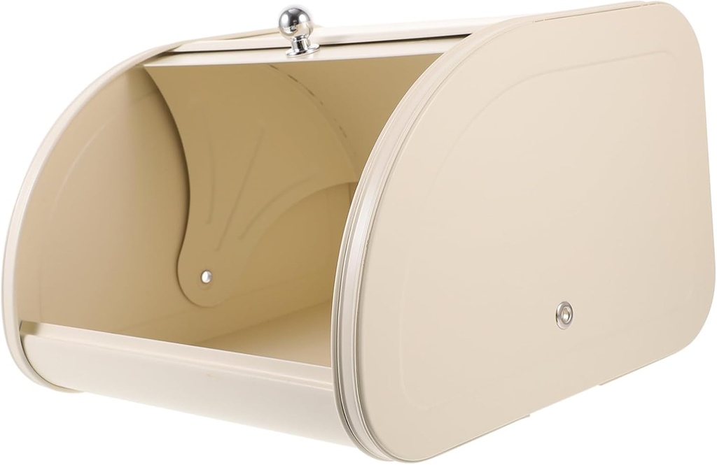 Small Carbon Steel Bread Box for Kitchen Countertop Multi-function Food Container with Capacity and Airtight Seal Space-saving Storage for Bread Snacks and Kitchen Essentials