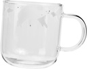 Ciieeo Polar Bear Glass Cup Handle High Borosilicate Drinking Mug Heat Resistant Tea Cup for Office and Home Use 350ml Capacity