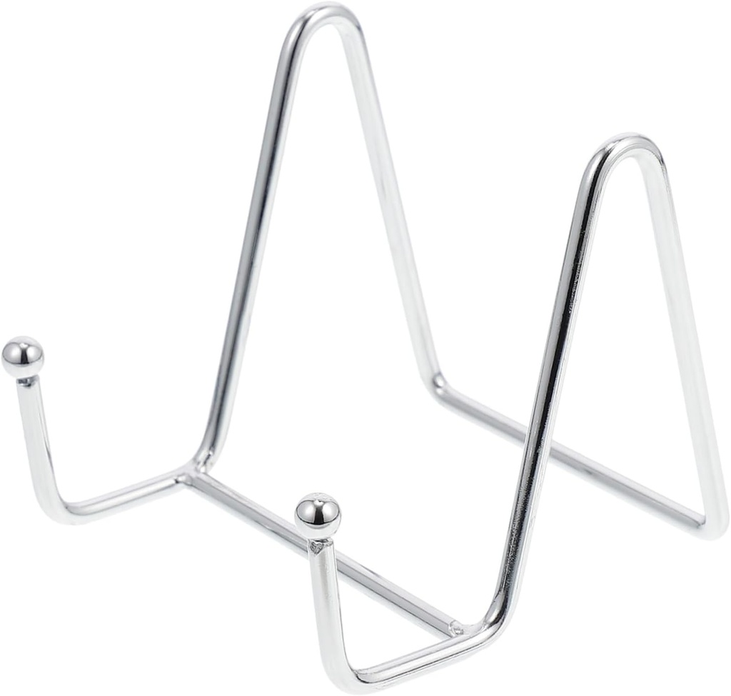 Plate Show Rack Simple Iron Photo Display Stand for Plates Pictures and Books and Sturdy Design for Home and Memorabilia Elegant Finish