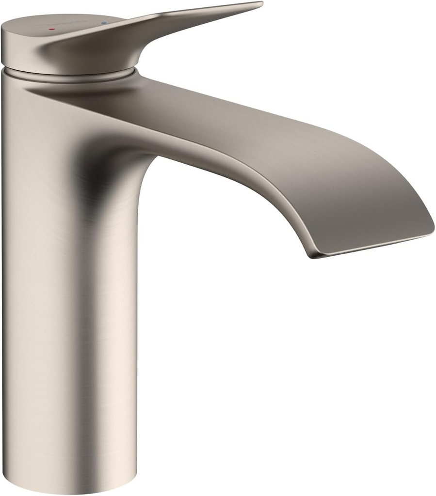 hansgrohe Vivenis Modern 1 1-Hole Bathroom Sink Faucet in Brushed Nickel, 75020821