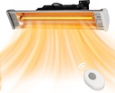 Star Patio Electric Patio Heater with Remote, Outdoor Heater, Infrared Heaters, Wall Mounted, suitable as Gazebo Heaters, ZHQ1530N2025