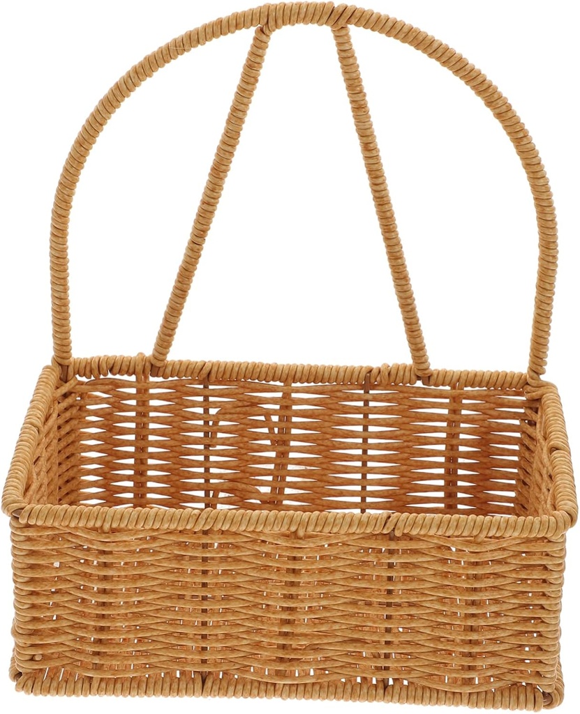 Hanging Woven Fruit Storage Basket Handmade Rattan Wall-mounted Organizer for Kitchen and Home Decor Rustic Flower Display Basket with Unique Design and Convenient Handle