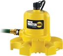WAYNE - WaterBUG 1/6 HP 1350 GPH Submersible Pump with Multi-Flo Technology - Water Removal and Transfer Pump, Yellow