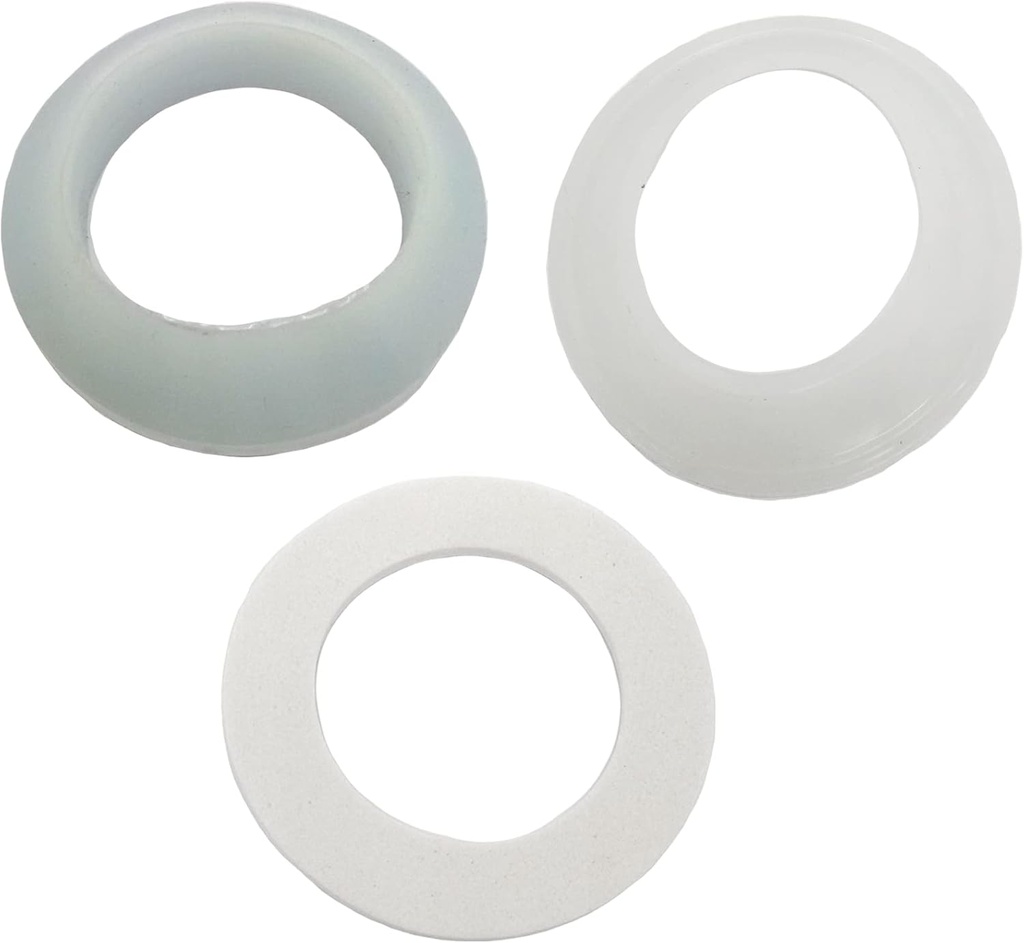 5set Bathtub Drain Stopper Gasket,Tub Stopper Gasket,White Rubber(38mm/1.5in)