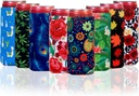 8 Pcs Slim Can Coolers Sleeves For 12oz Slim Beer & Hard Soda, Tall Skinny Can Cooler Holder Colorful Neoprene Bottle Insulator Perfect For Christmas Parties Valentines Day Gifts (Plant)