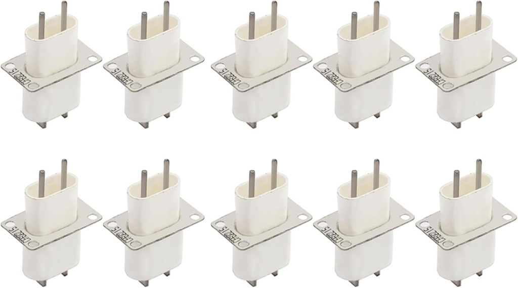 Set Of 10 Microwave Oven Magnetron Plug Microwave Oven Connector 4 Filament Pin Sockets Converter Microwave Oven Sockets