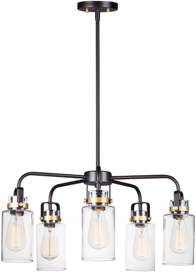 Maxim Magnolia 5 Light Large Pendant with Bronze/Gold Finish