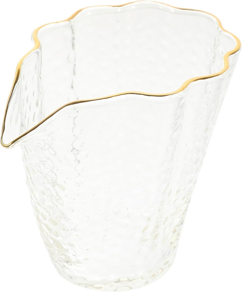 Cabilock Heat Resistant Glass Tea Dispenser Cup with Hammered Texture Multi Function Tea Brewing Pot Cold and Scalding Design and Entertaining