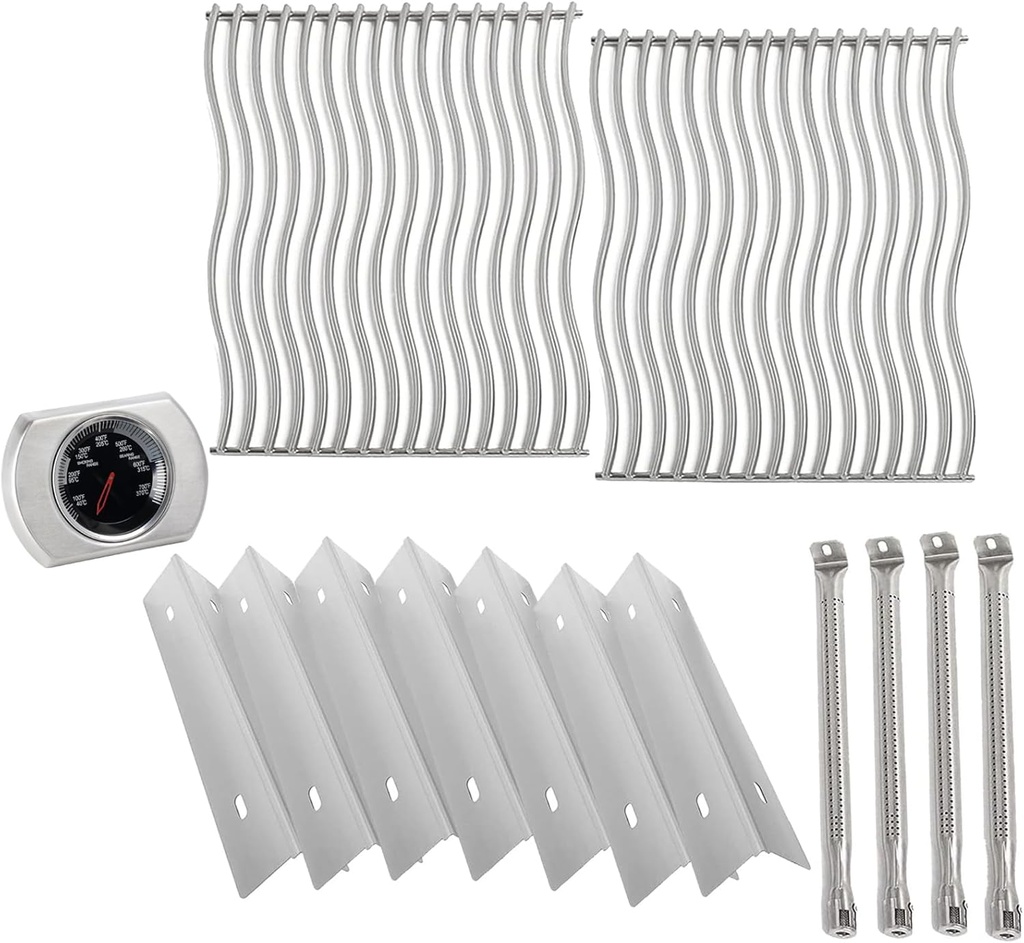 Grill Replacement Kit for Napoleon Prestige 500, Built-in Prestige 500, P500RSIBNK-3 BIP500RBNSS-3 BIP500RBNSS-3, Cooking Grid, Heat Plate and Burner for Napoleon