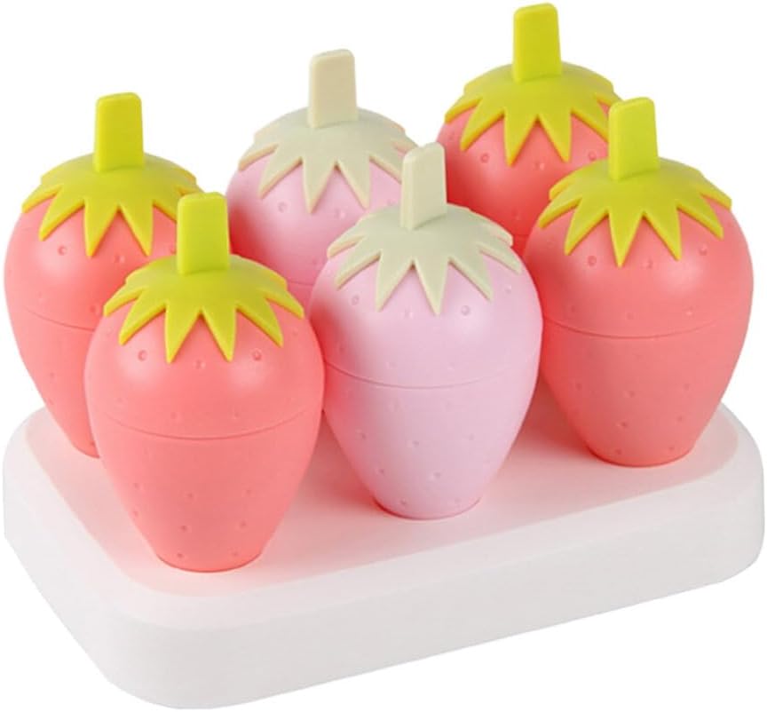 6 Popsicle Molds Ice Cream Maker Summer Ice Cream Tools Homemade Ice Cream Ice Cream Molds Ice Lolly Makers Popsicle Makers Ice Stick Molds Diy Ice Molds Cartoon Ice Tray
