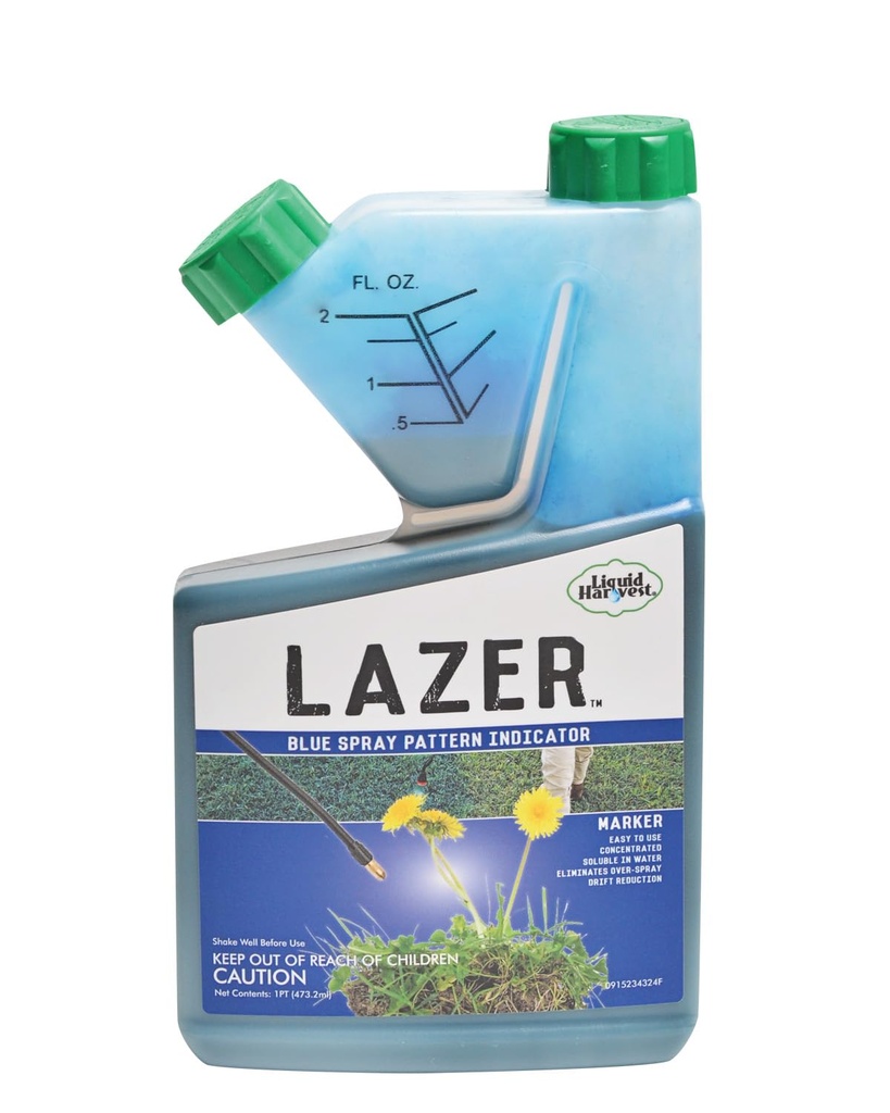 Liquid Harvest Lazer Blue Concentrated Spray Pattern Indicator - 16 Ounces