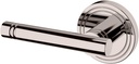 Baldwin 5138.LDM 5138 Left Handed Non-Turning One-Sided Dummy Door Lever with 5047 Rose from The Estate Collection - Lifetime Polished Nickel