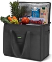 JUNGYOON Heavy-Duty Insulated Grocery Bags & Insulated Bag – Collapsible Cooler Bag for Food Delivery