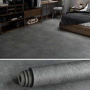 24"×197" Thick Dark Grey Black Concrete Wallpaper Vinyl Roll Flooring Sticker Charcoal Gray Cement Wallpaper Peel and Stick Matte Textured Adhesive Concrete Contact Paper for Bedroom Gym Walls