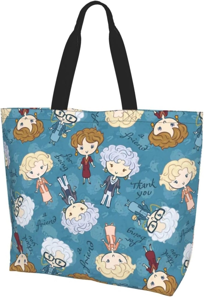 Golden Girls Tote Bag for Woman Shopping Beach Golden Girls Merchandise Gifts