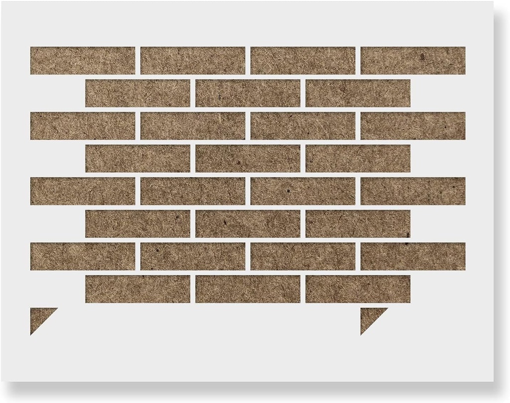Running Bond Brick Pattern Wall Stencil - Bond Stencil, Running Stencil, Pattern Stencil, Wall Stencil - Create Your Own Space
