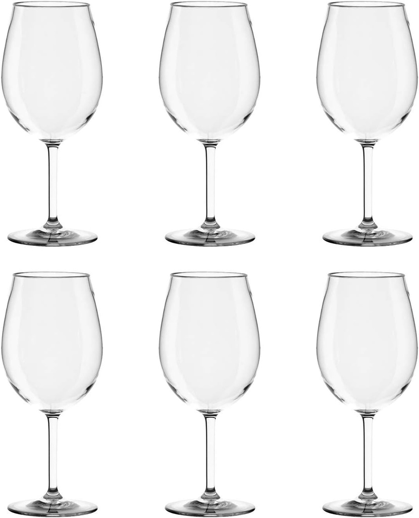 TarHong Montana Goblet, 22oz., Premium Plastic, Set of 6