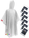 Hitituto Rain Ponchos for Adults - Extra Long Emergency Poncho with Hood, 6/12/24 Family Pack Raincoat, Home Survival Kits