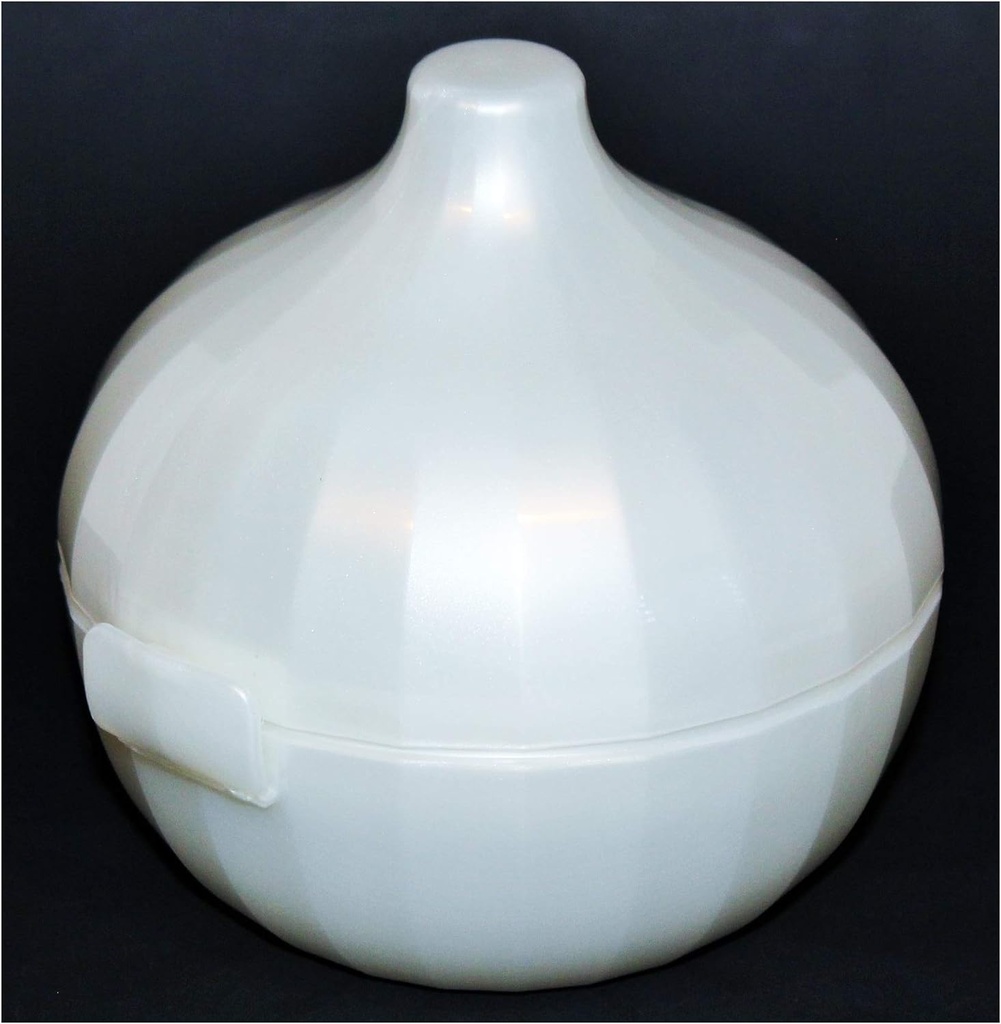 Tupperware Onion Keeper Round Container Pearl White