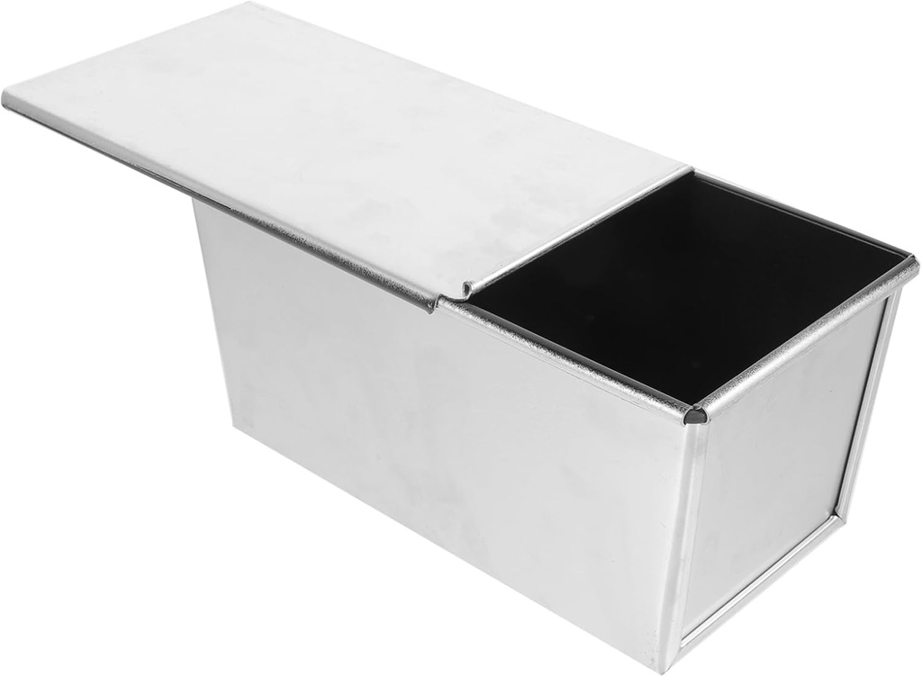PRETYZOOM Bread Mold Lid Aluminum Non-stick Bread Box Large Capacity Toast Pan for Party