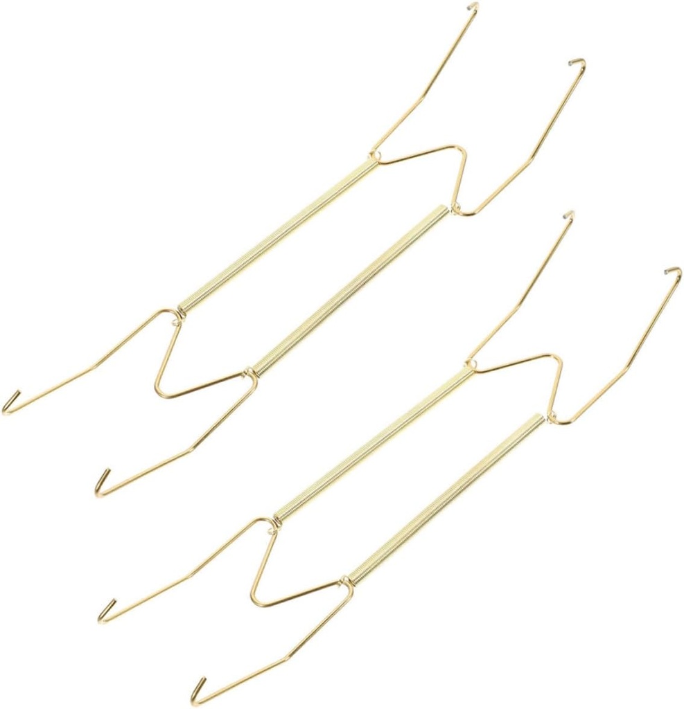 Cabilock 2pcs Spring Hanging Plate Hook Wall Mount Plate Display Stands Wall Holder Easy Installation