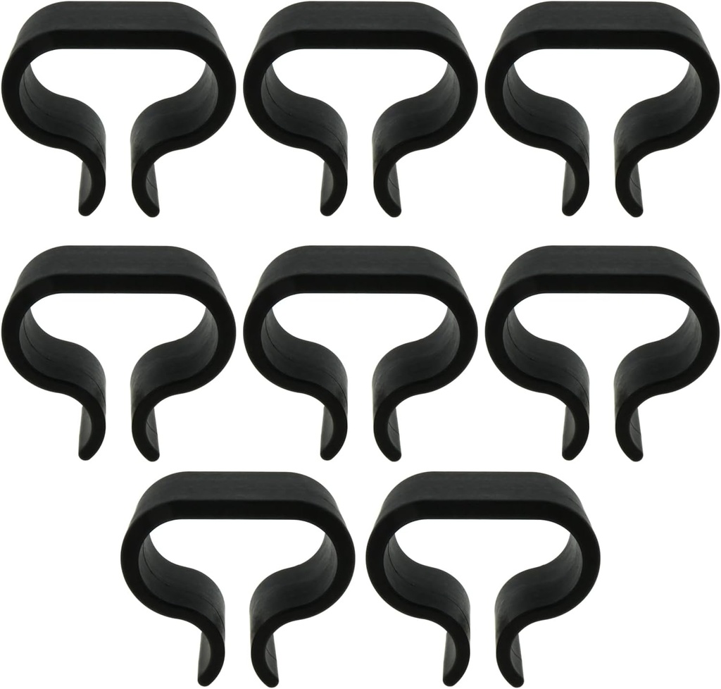 heyous 8PCS Black Non Slip Outdoor Patio Garden Wicker Rattan Furniture Alignment Sofa Rattan Chair Fastners Clip Sectional Connector