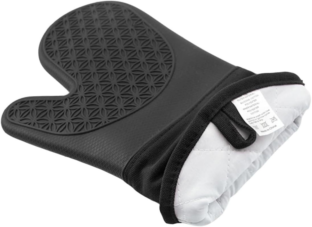 Ciieeo Heat Resistant Oven Mitts for Cooking Silicone Gloves Hanging Design Microwave Oven Mitts Food Grade Gloves for Kitchen