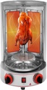 DYRABREST Shawarma Machine Doner Kebab Grill, Gas Vertical Broiler Gyro Oven Meat Rotisserie with 2 Burner for Commercial, Restaurant, Kitchen, Home Use