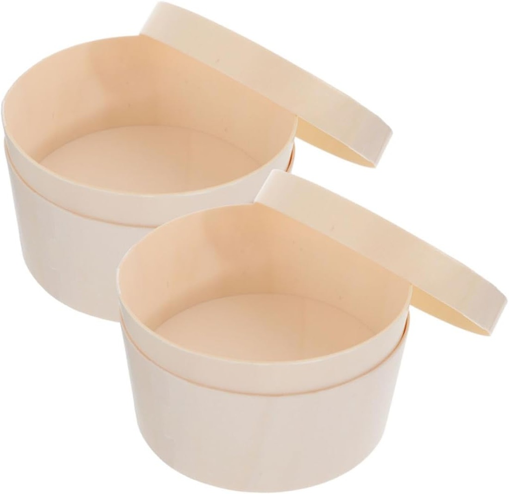 IMIKEYA 2pcs Round Cake Carriers Creative Wood Cheesecake Boxes for Dessert Packaging Baking Cake Holders for Home Bakery and Party Use