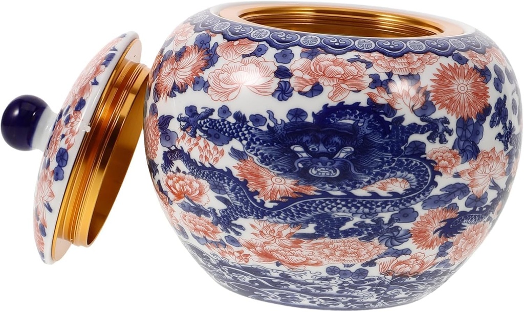 Candy & Cookie Jar, Tea Loose Tea Container Ceramic Candy Jar Chinese Style Storage Can Food Jar