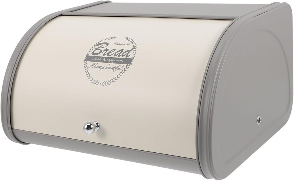 Healifty Farmhouse Metal Bread Box with Cover Capacity Bread Holder for Kitchen Counter Daily Necessities for Home Bakery Shop