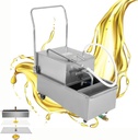 Deep Fryer with Oil Filtration, Stainless Steelfryer Oil Filter Machine, Commercial Mobile Fry Oil Filter, Oil Pump Flow 8.45 Gal/min, Oil Filtration System for Restaurant 55L/14.53Gal