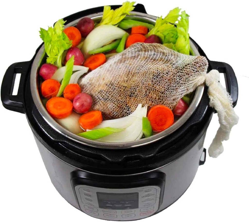 Regency Wraps Inst-A-Sock For All-in-One Multi-Cookers to Pressure, Slow Cook, Steam and Boil, Natural, 24 inch (pack of 10)