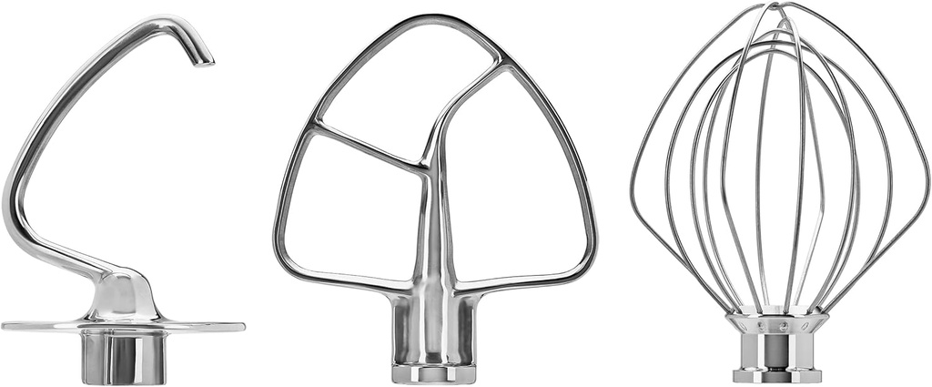 KitchenAid Stainless Steel 3 Piece Kit for 4.5 and 5 Quart KitchenAid Tilt-Head Stand Mixers