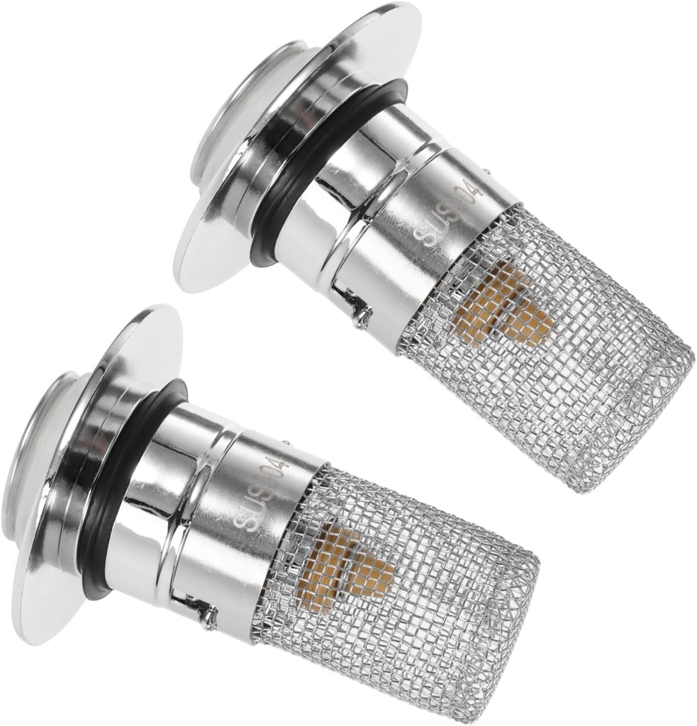 Bathroom Sink Stopper Drain Strainer Push Button Easy to Use Abs Material Drain Plug