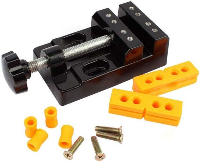 Mini Bench Vice Clamp Mini Flat Clamp Opening Parallel Table Vise for Watch Repairing Sculpture Craft Jewelry DIY Carving Tool