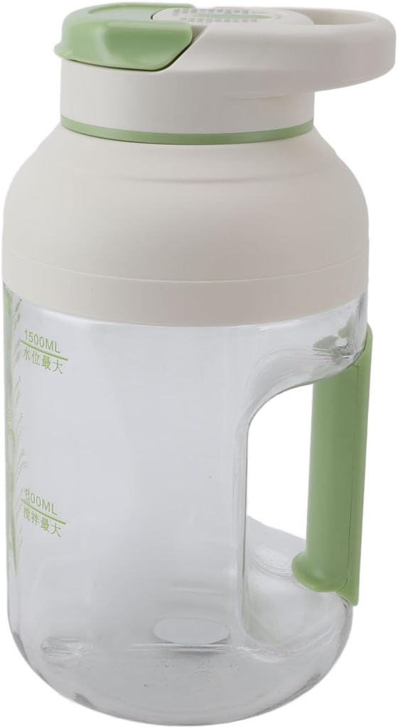 Portable Juicer, Powerful Motor, Long Lasting Battery, Ergonomic Handle Design, Ten Leaf Whirlwind Blade (Green)