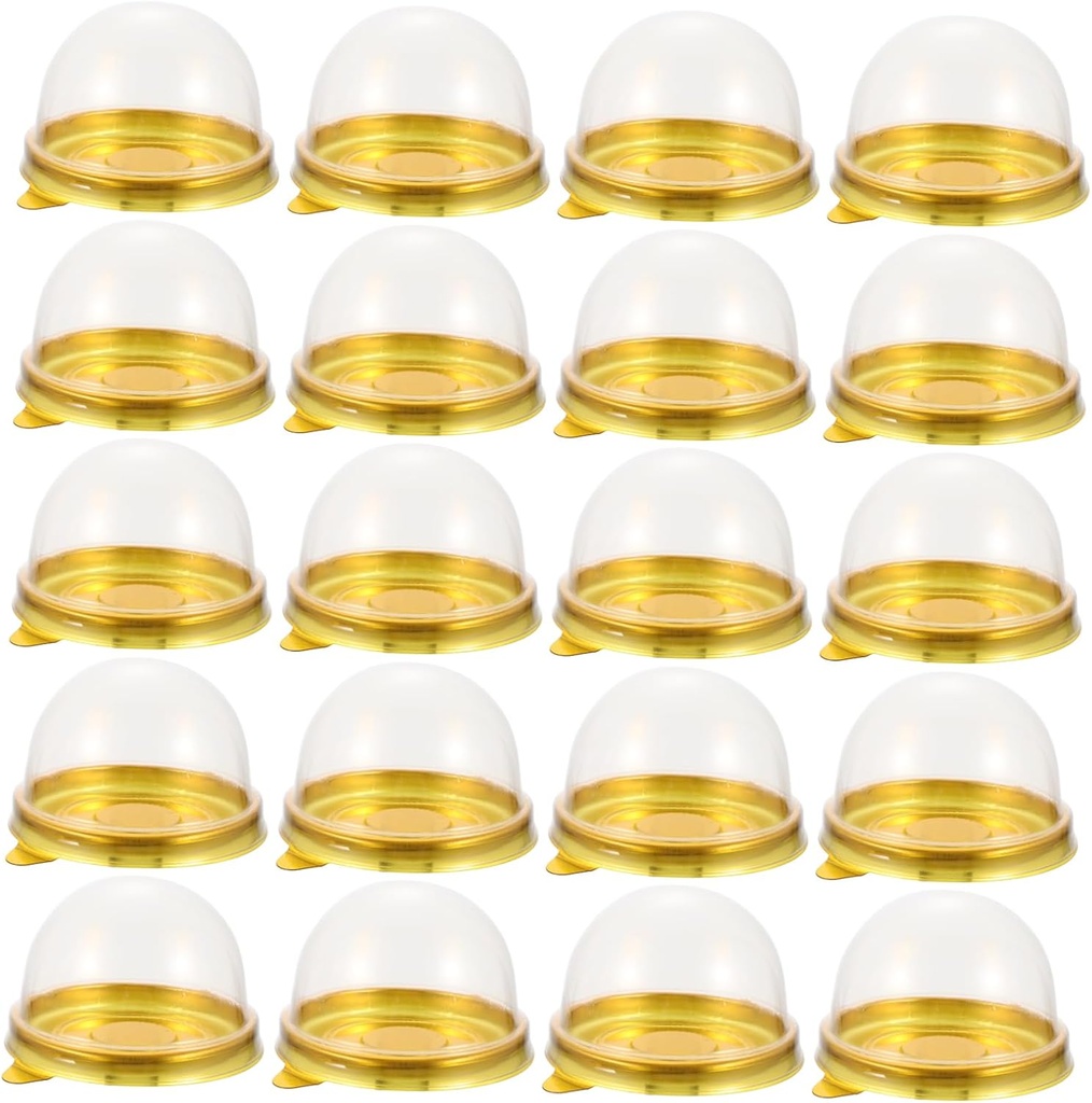 100pcs Dome Box for Moon Cake Cake Boxes Sealing Lid for Wedding Birthday