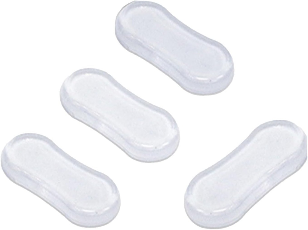 4 Pcs Transparent Toilet Seat Bumper Set, Silicone Strong Adhesive Toilet Seats Lid Bumpers, Toilet Seat Buffers Toilet Lid Rubber Pads for, Home, Hotel and Hospital Toilets, Adhesive Lid Buffers