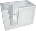 MT3054LWD Standard Fit 30 by 54 by 38-Inch Dual Hydrotherapy and Air Jetted Walk In Bathtub Spa Left Side Door, White