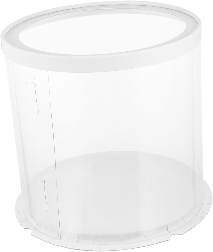 Transparent Round Cake Box Dessert Packing Box Food Safe Gift Packaging for Baking and Gifts