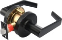 Boomerang Passage/Closet Function - ADA Commercial Door Lever Lock - Heavy-Duty Industrial Door Handle, Cylindrical Lever Lock, Non-Handed Grade 2, Matte Black (US19), Passage/Closet