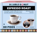 Espresso Coffee Pods (80 Pack) Dark Espresso Roast Coffee, Single-Serve Pods for Keurig K Cup Brewer Machines
