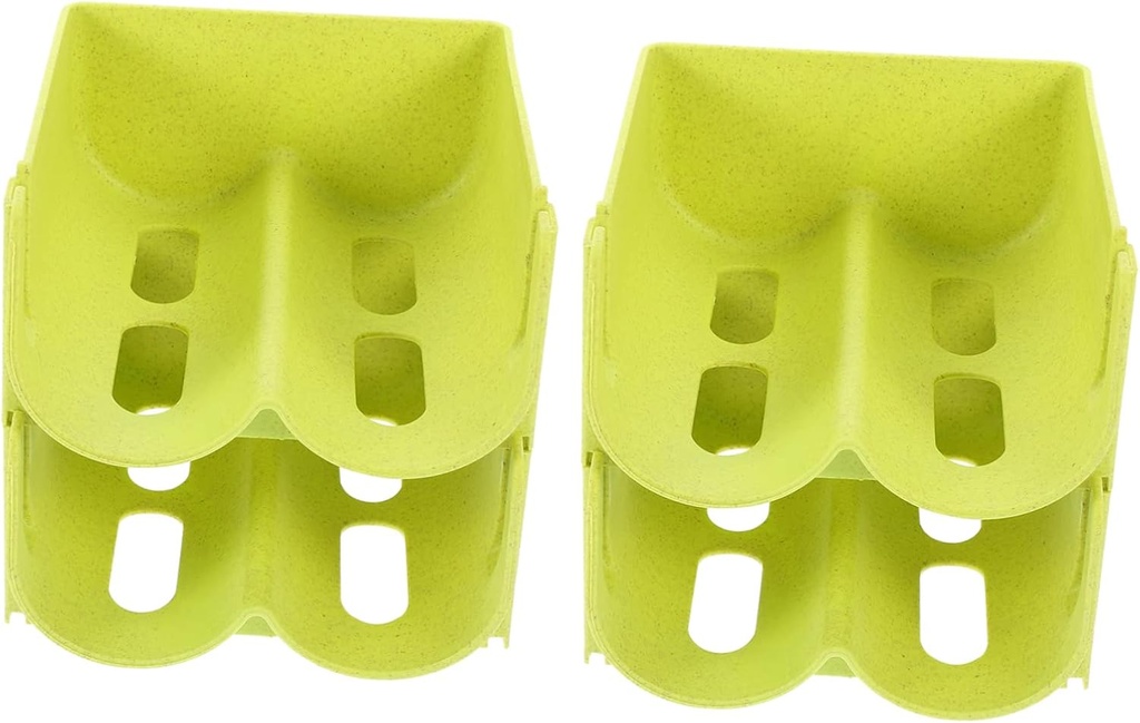 MERRYHAPY 4pcs Unique Design Can Rack Stackable Storage Holder Pantry Soda Can Organizer Wine Bottle Rack Space-Saving