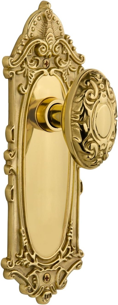 Nostalgic Warehouse Victorian Oval Door Knob With Plate