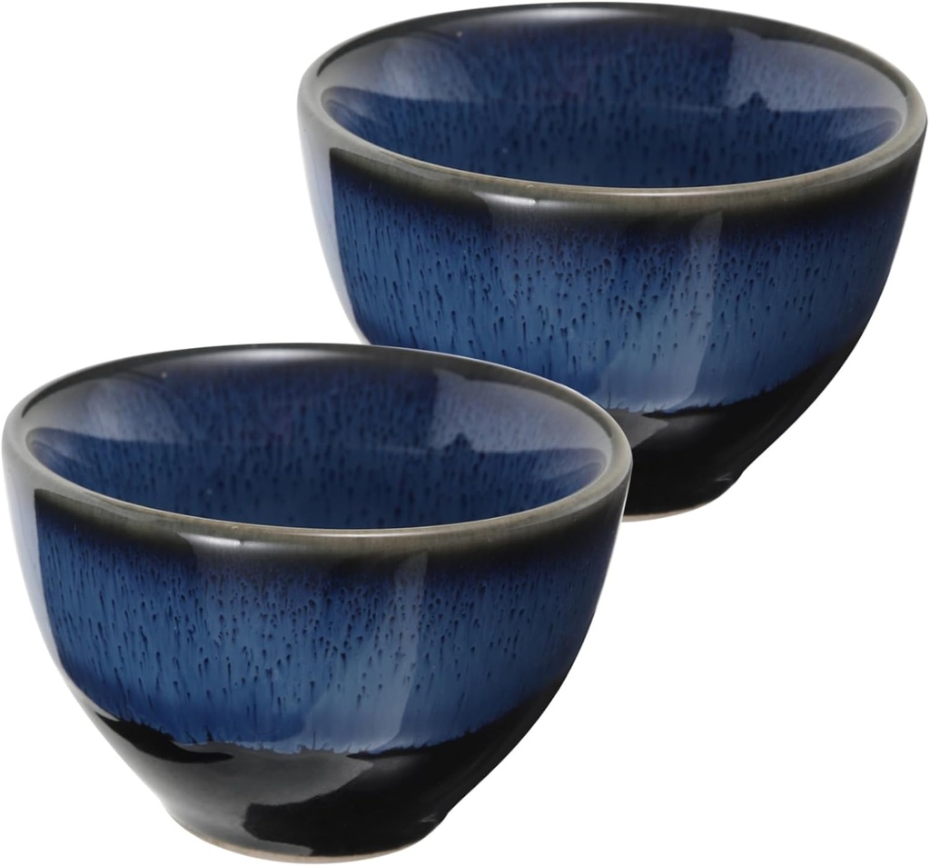 2pcs Japanese Style Ceramic Sake and Tea Cups Set Delicate Drinkware for Sake Tea and Water Smooth Glazed Finish for Entertaining and Everyday Use